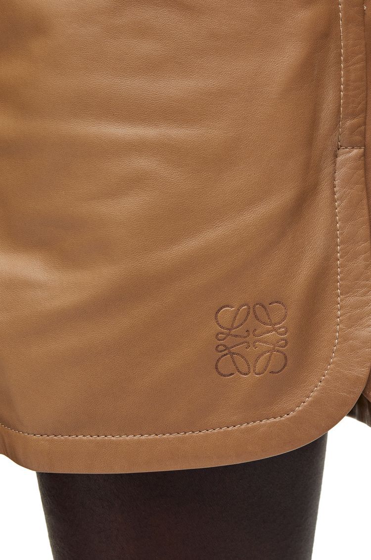 Shorts in nappa lambskin