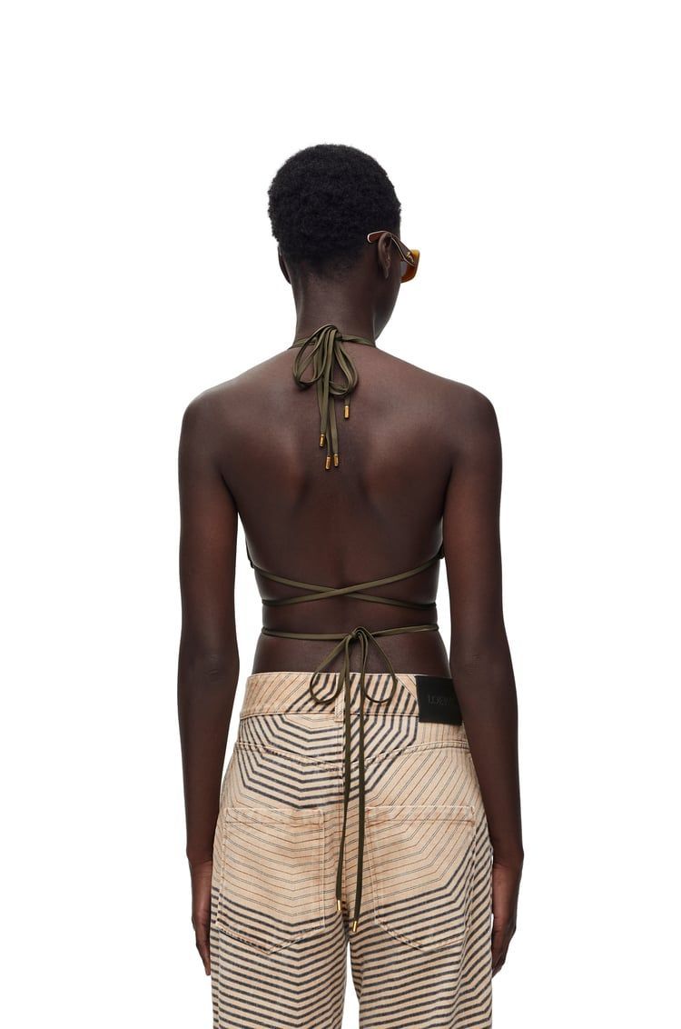 Bikini top in technical jersey
