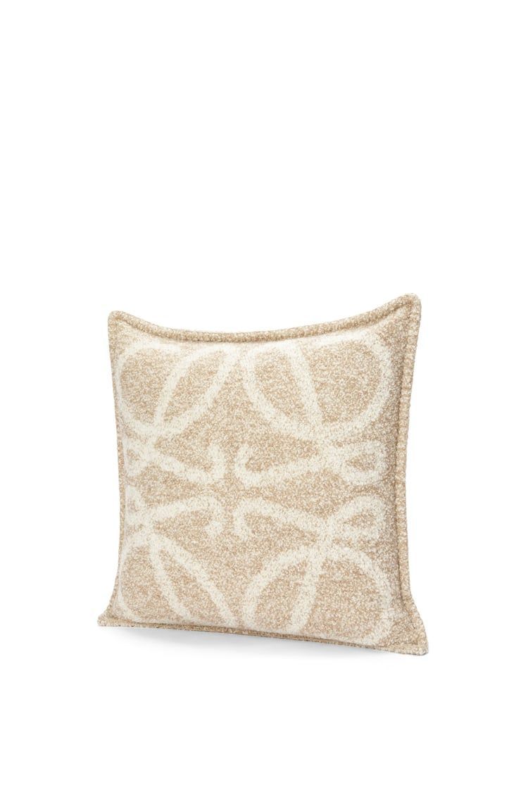 Anagram cushion in alpaca and wool
