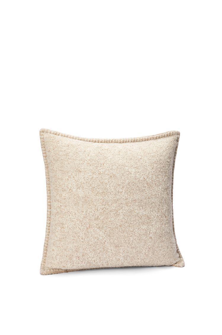 Anagram cushion in alpaca and wool