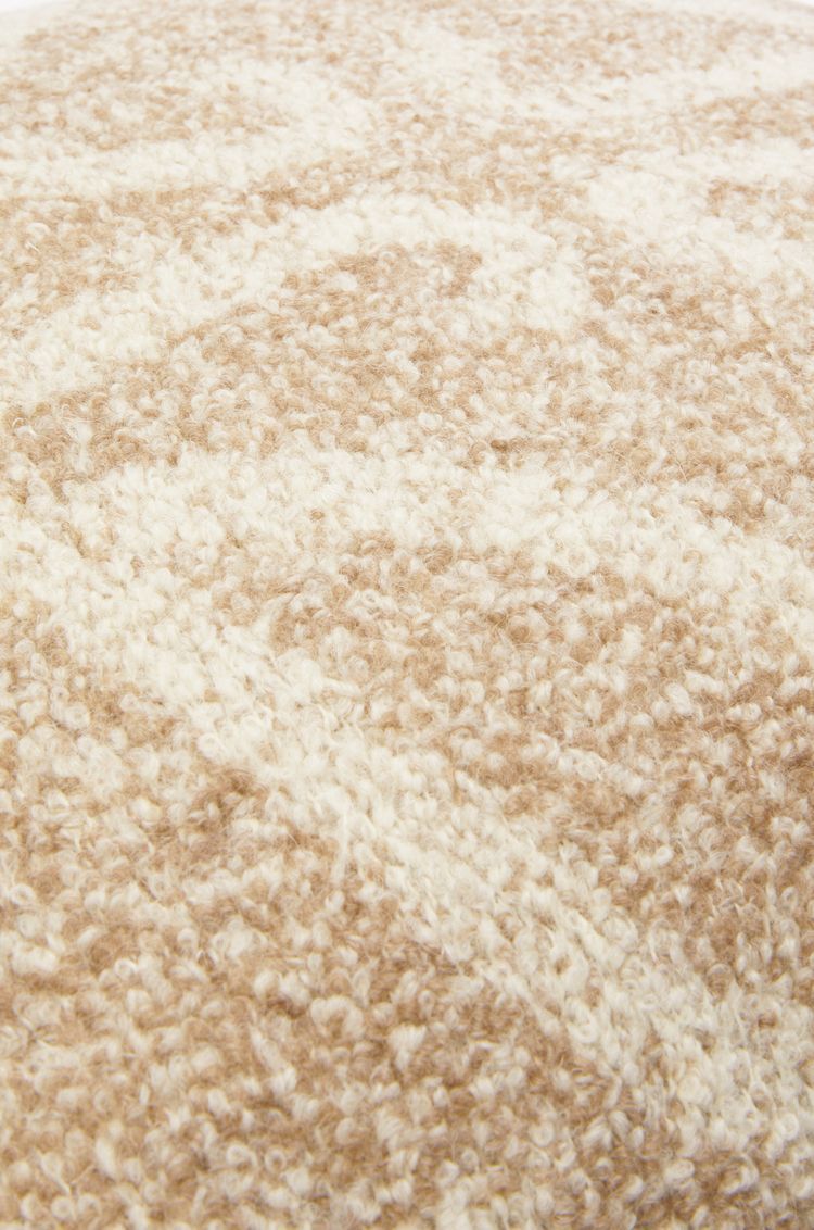 Anagram cushion in alpaca and wool