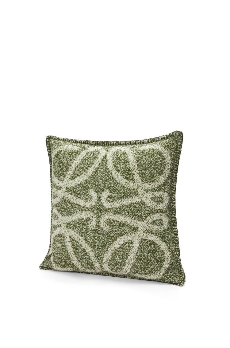 Anagram cushion in alpaca and wool