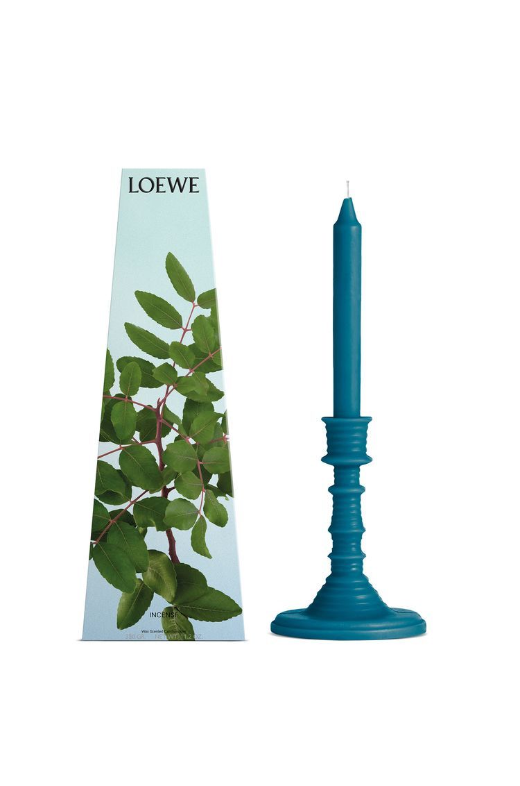 Incense wax candleholder