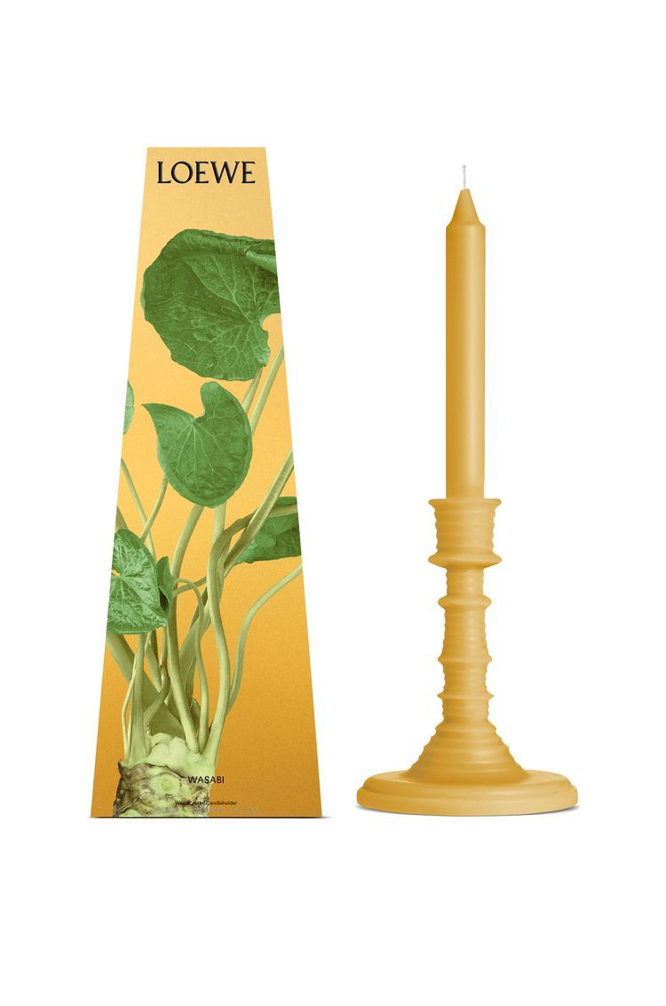 Wasabi wax candleholder