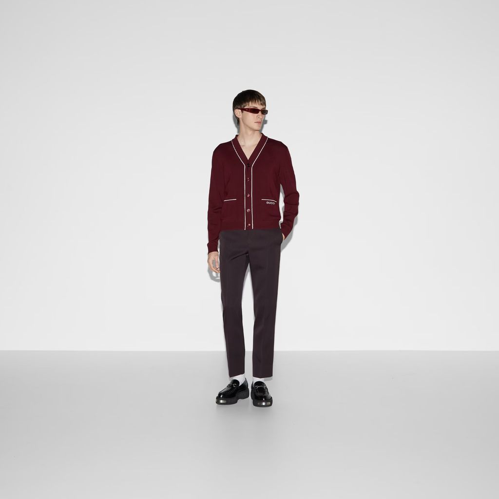 Knit wool cardigan