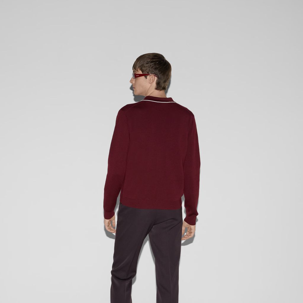 Knit wool cardigan