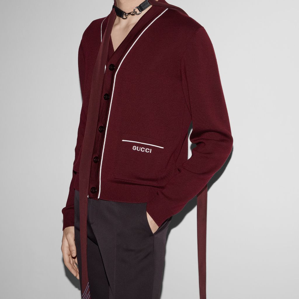 Knit wool cardigan