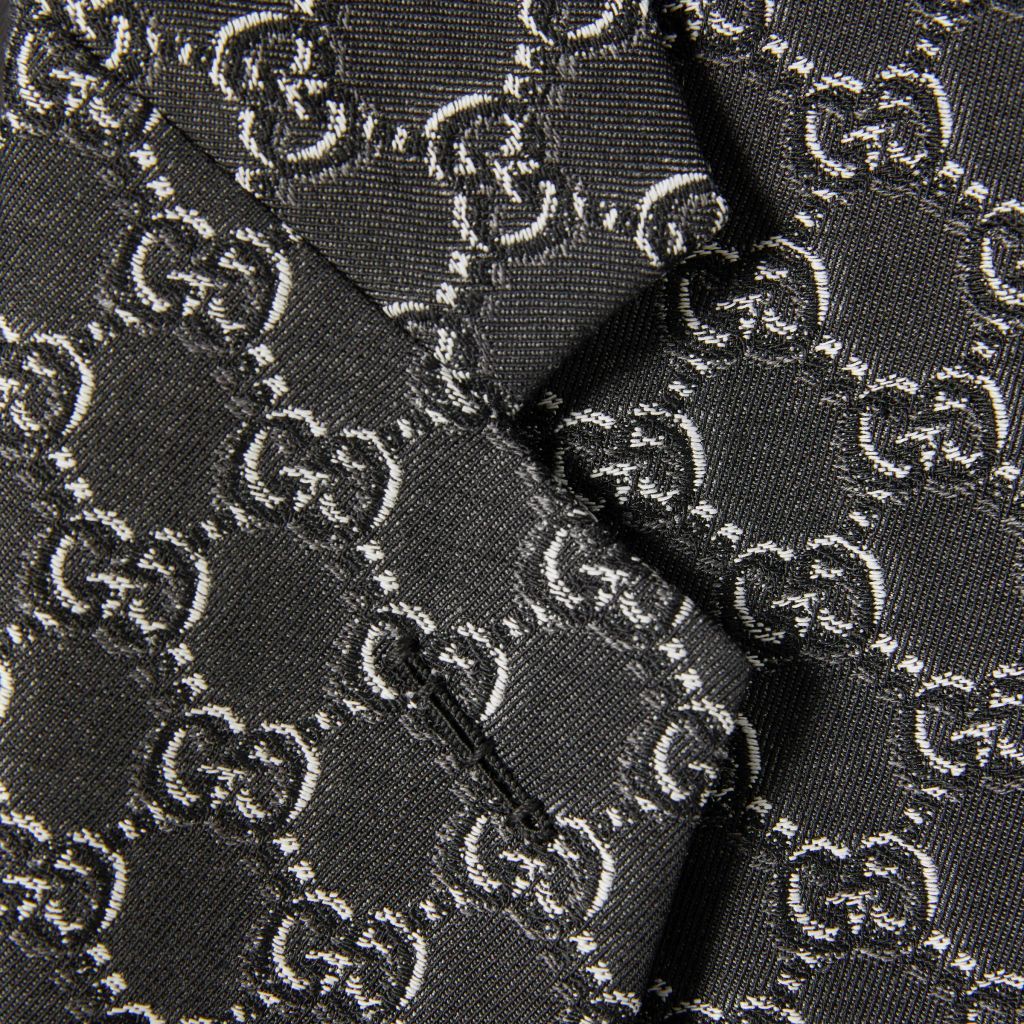 GG wool jacket with optical effect