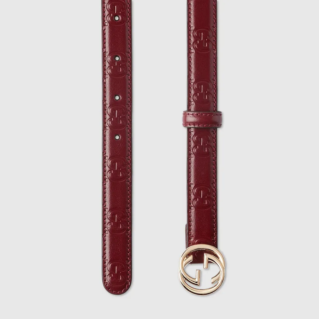 Belt With Interlocking G Buckle