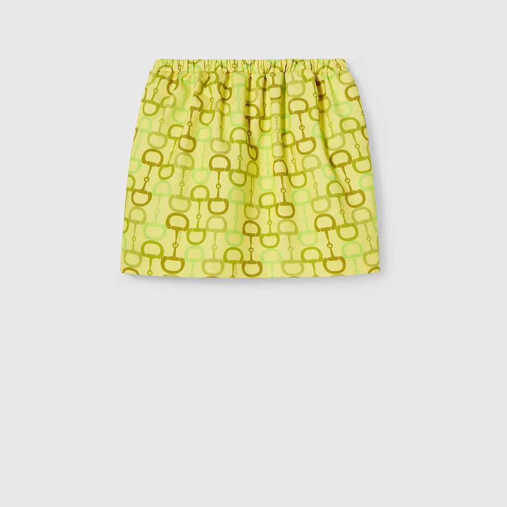 Printed Cotton Mini Skirt