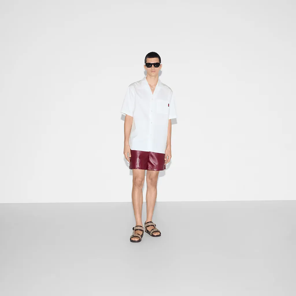 Regular Fit Cotton Shirt With Web
