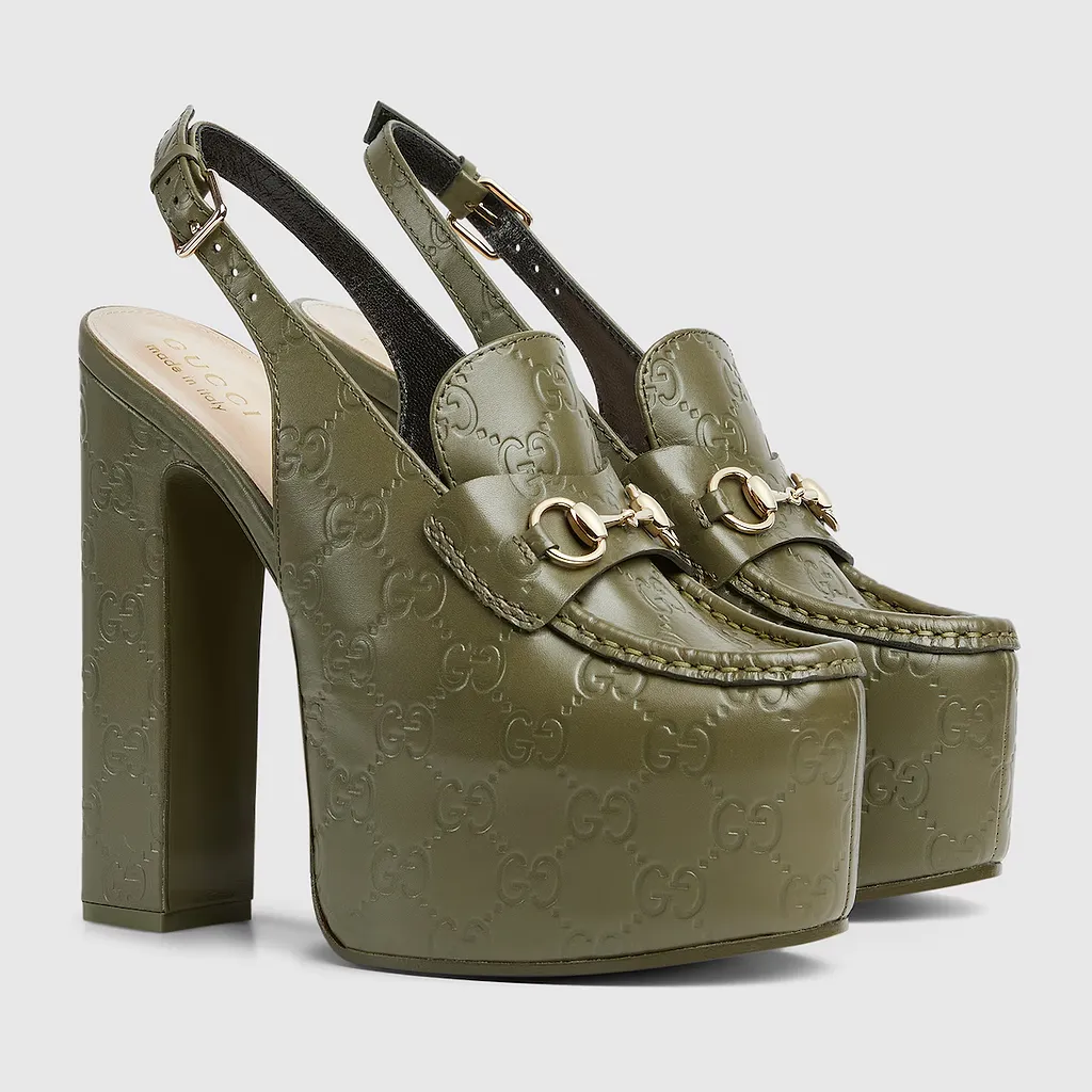 Horsebit Platform Loafer Slingback
