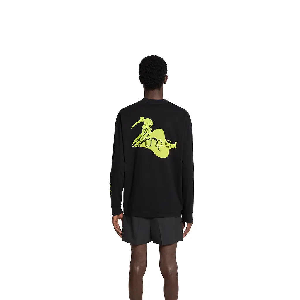 Printed Cotton Jersey Sweatshirt