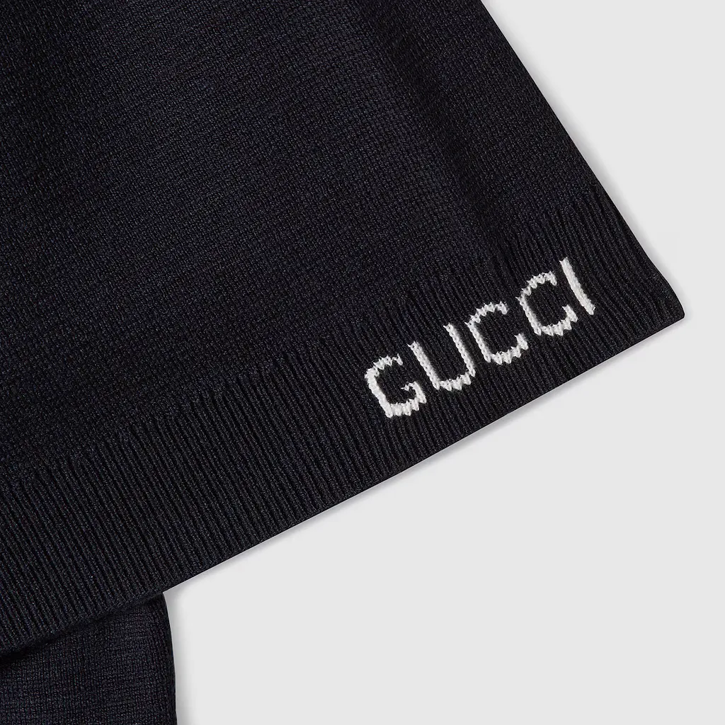 Silk Cotton Knit Polo Shirt