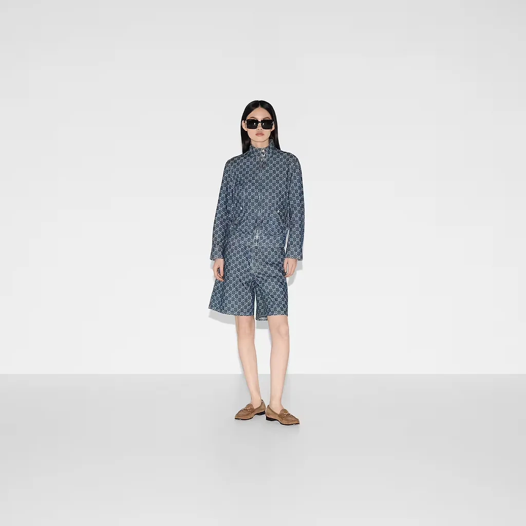 Gg Denim Jacquard Jacket
