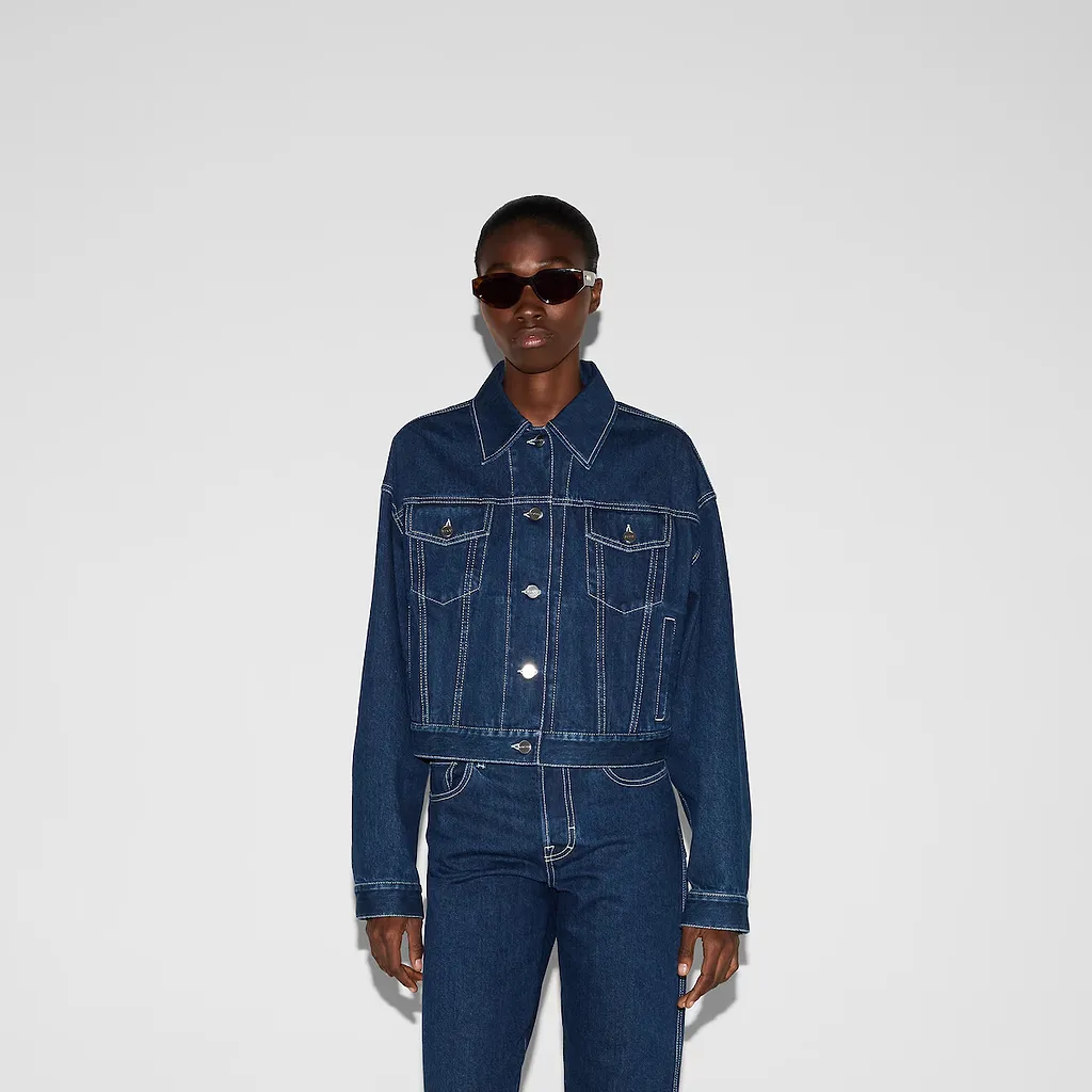 Relaxed Cropped Fit Denim Jacket
