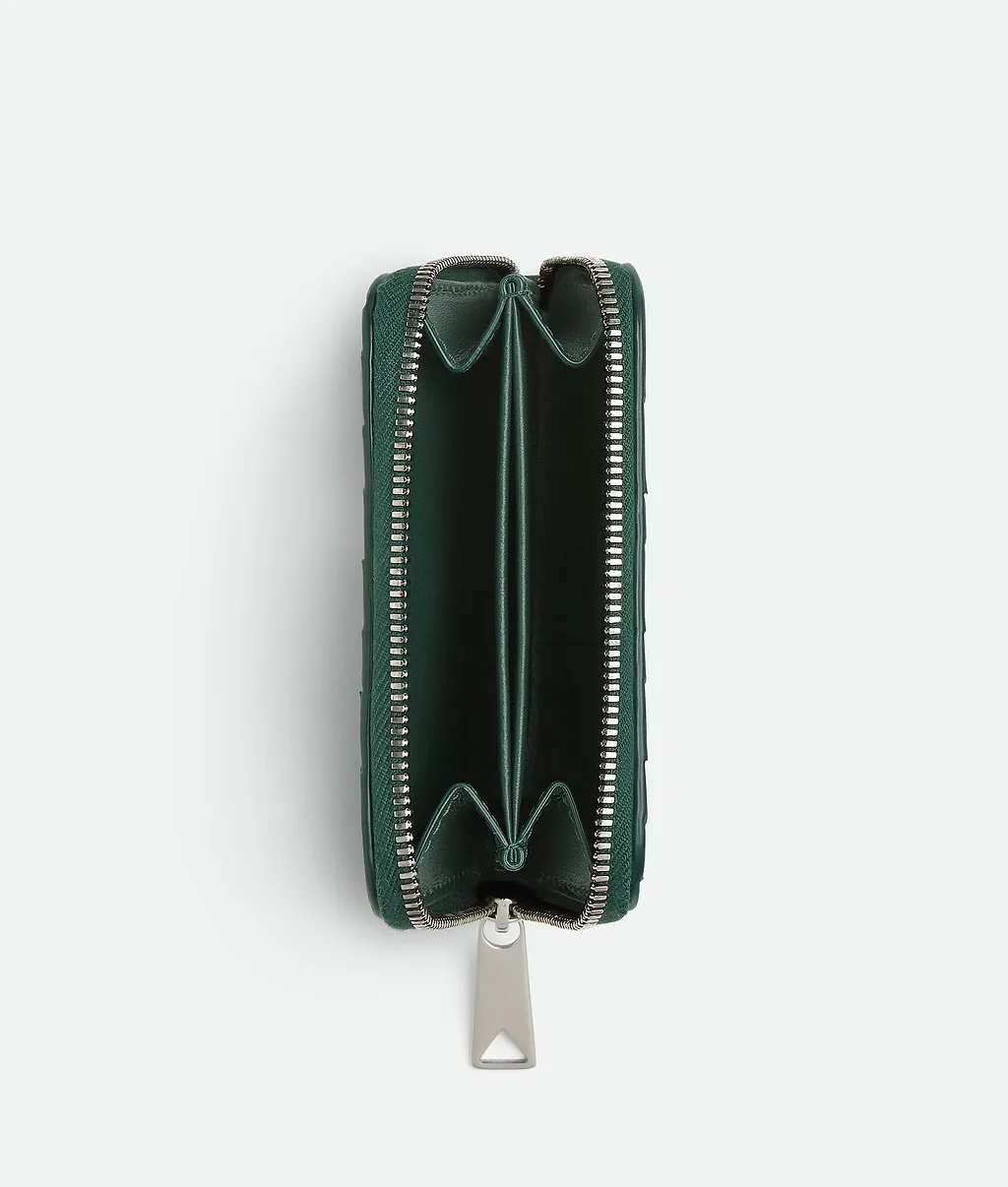 Intrecciato Zippered Coin Purse