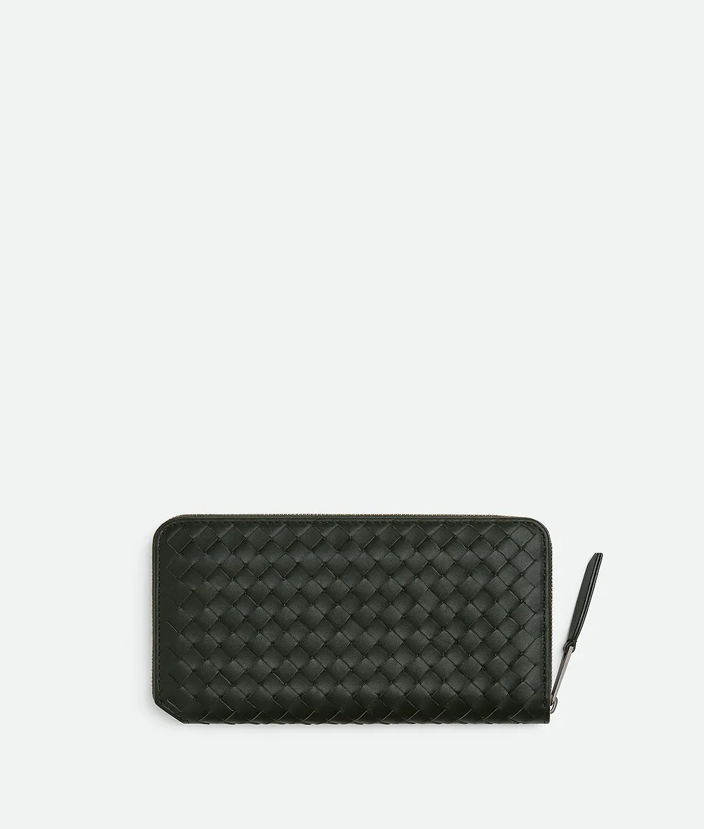 Intrecciato Piccolo Zip Around Wallet