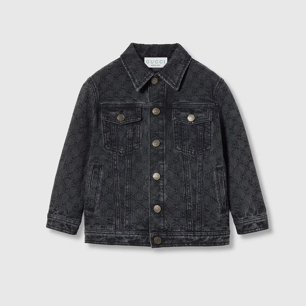 Children's Gg Denim Jacquard Jacket