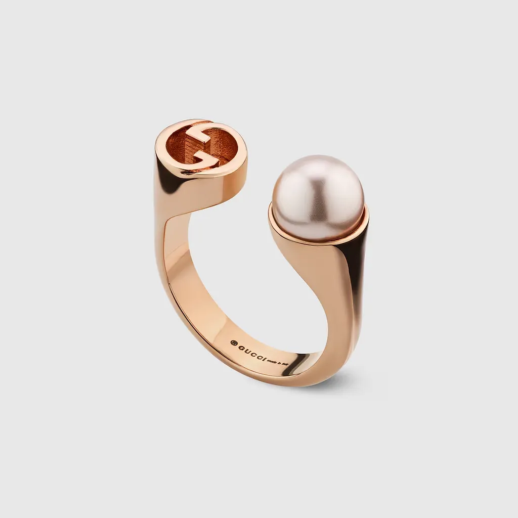 Gucci Blondie Resin Pearl Ring