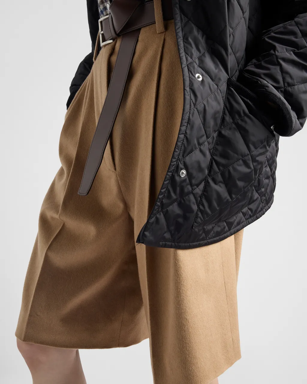 Camel-Hair Bermudas