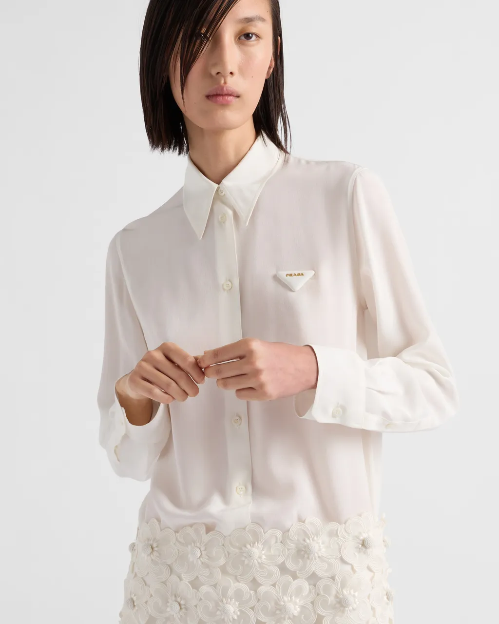 CrÊPe De Chine Shirt