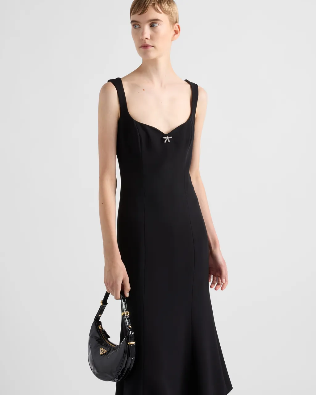 Embroidered Cady Dress