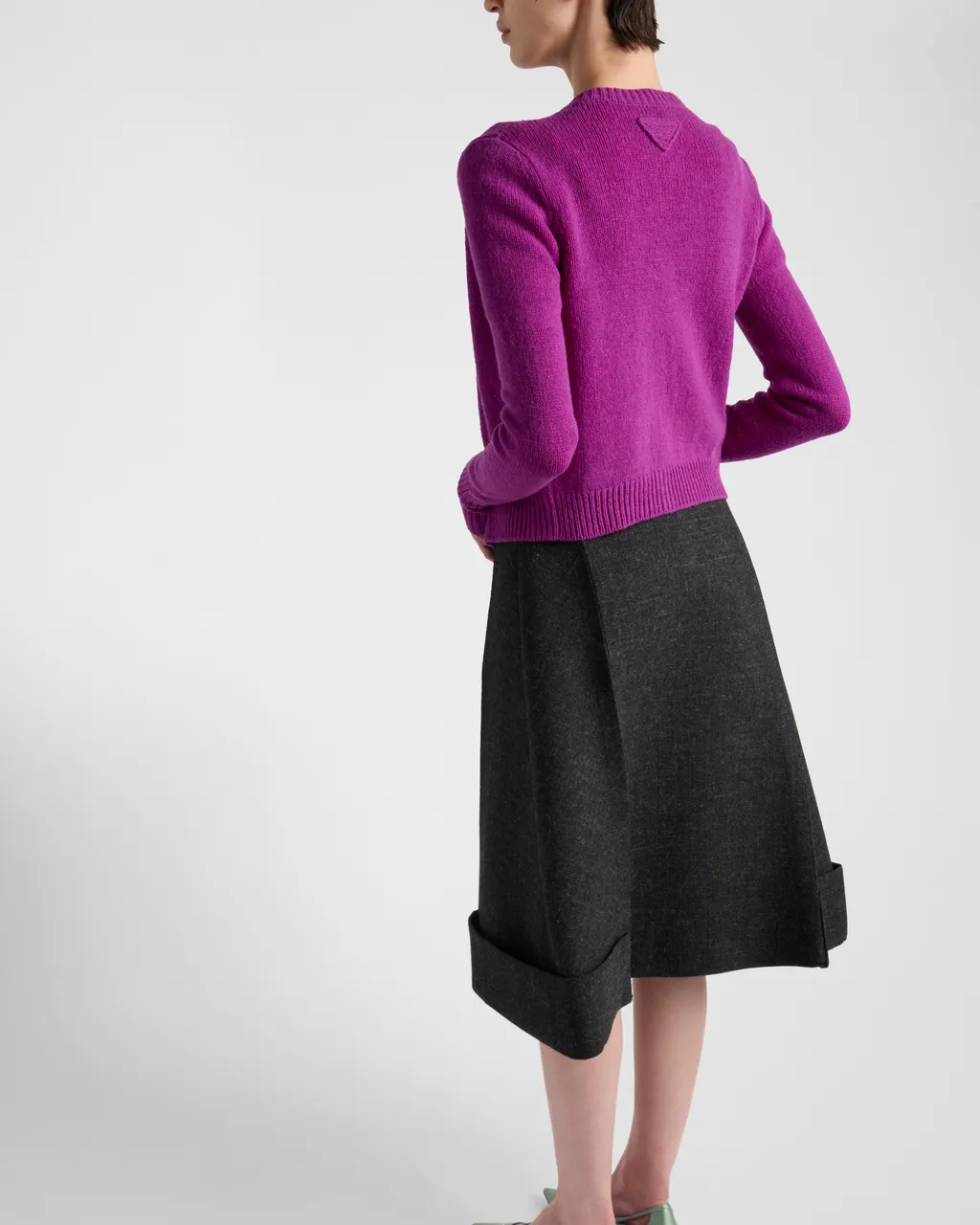 Vintage-Look Rush Stitch Midi-Skirt