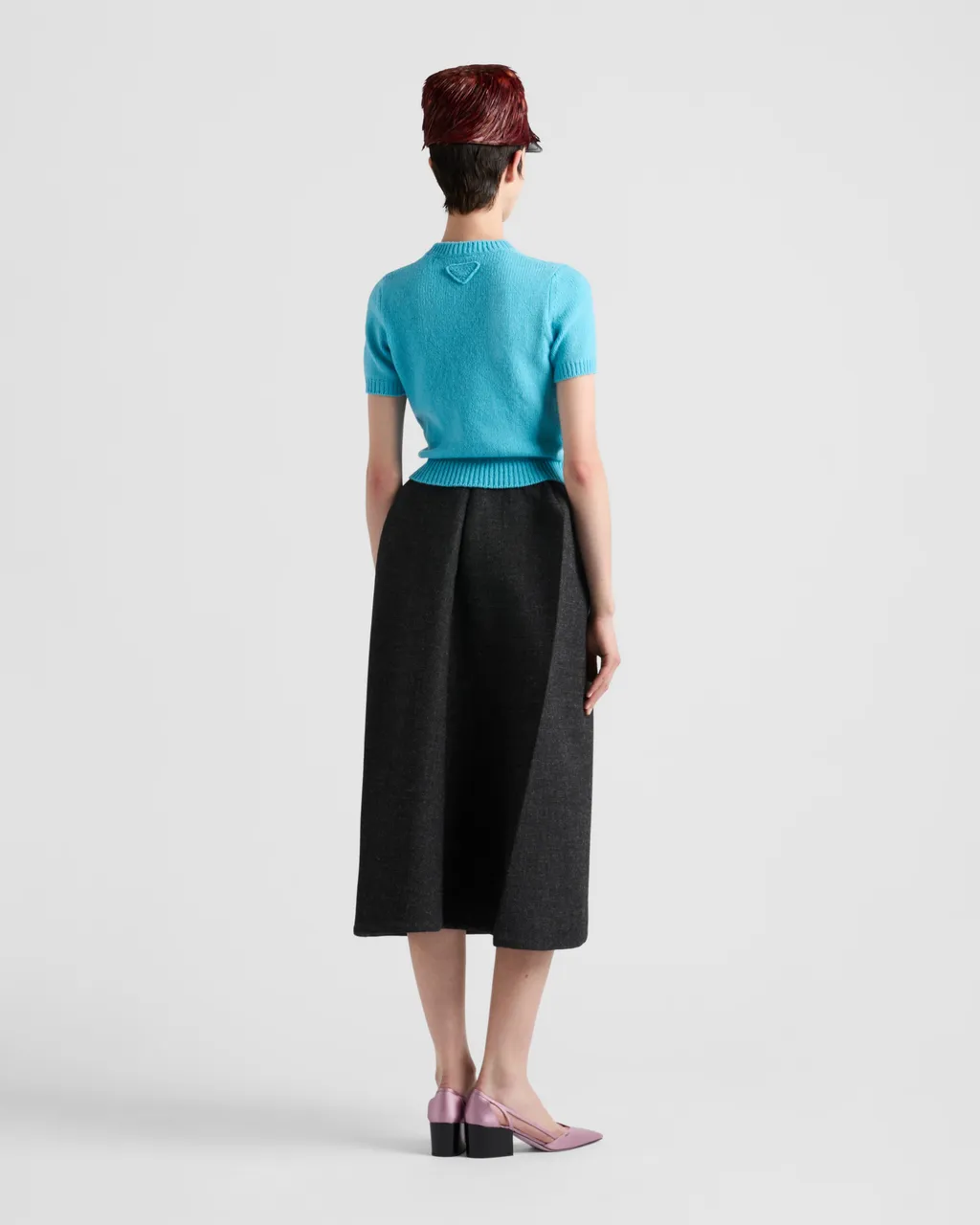 Short-Sleeved Cashmere Sweater