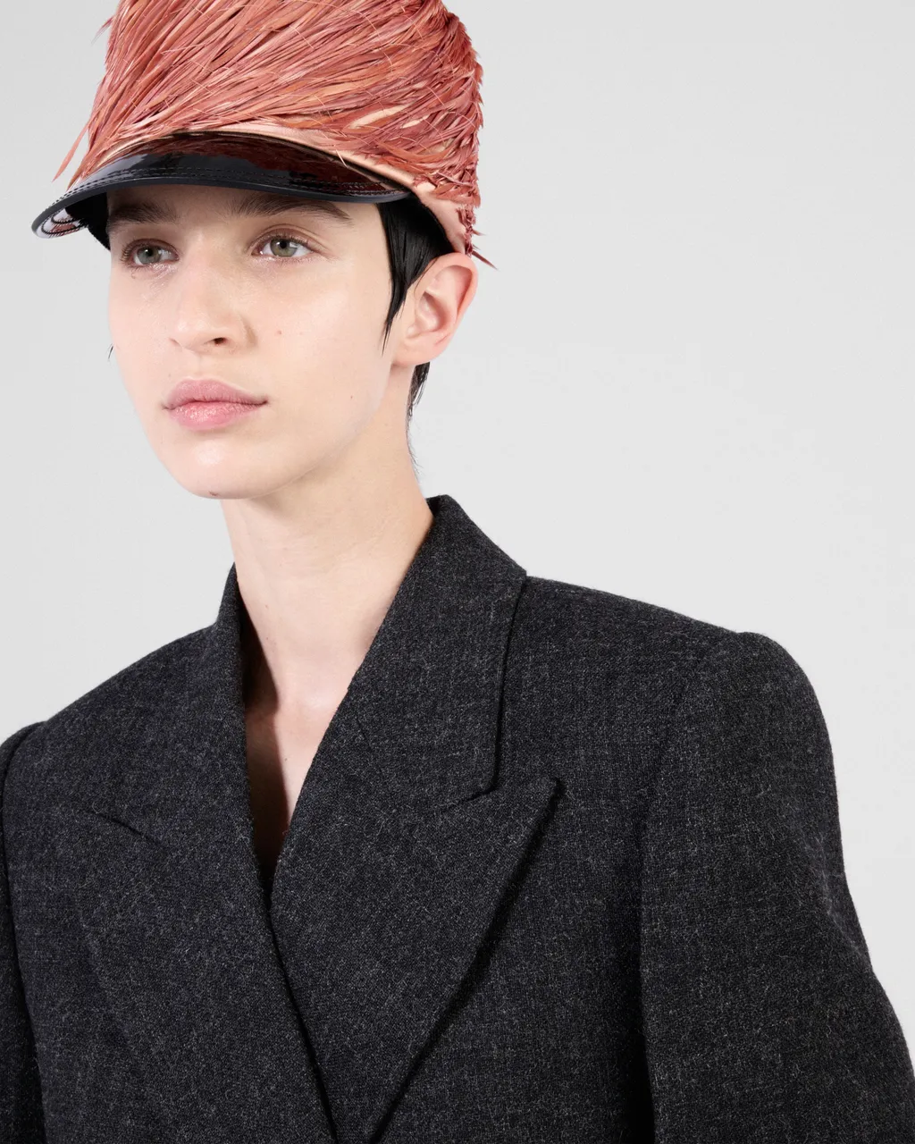 Double-Breasted Vintage-Look Rush Stitch Jacket