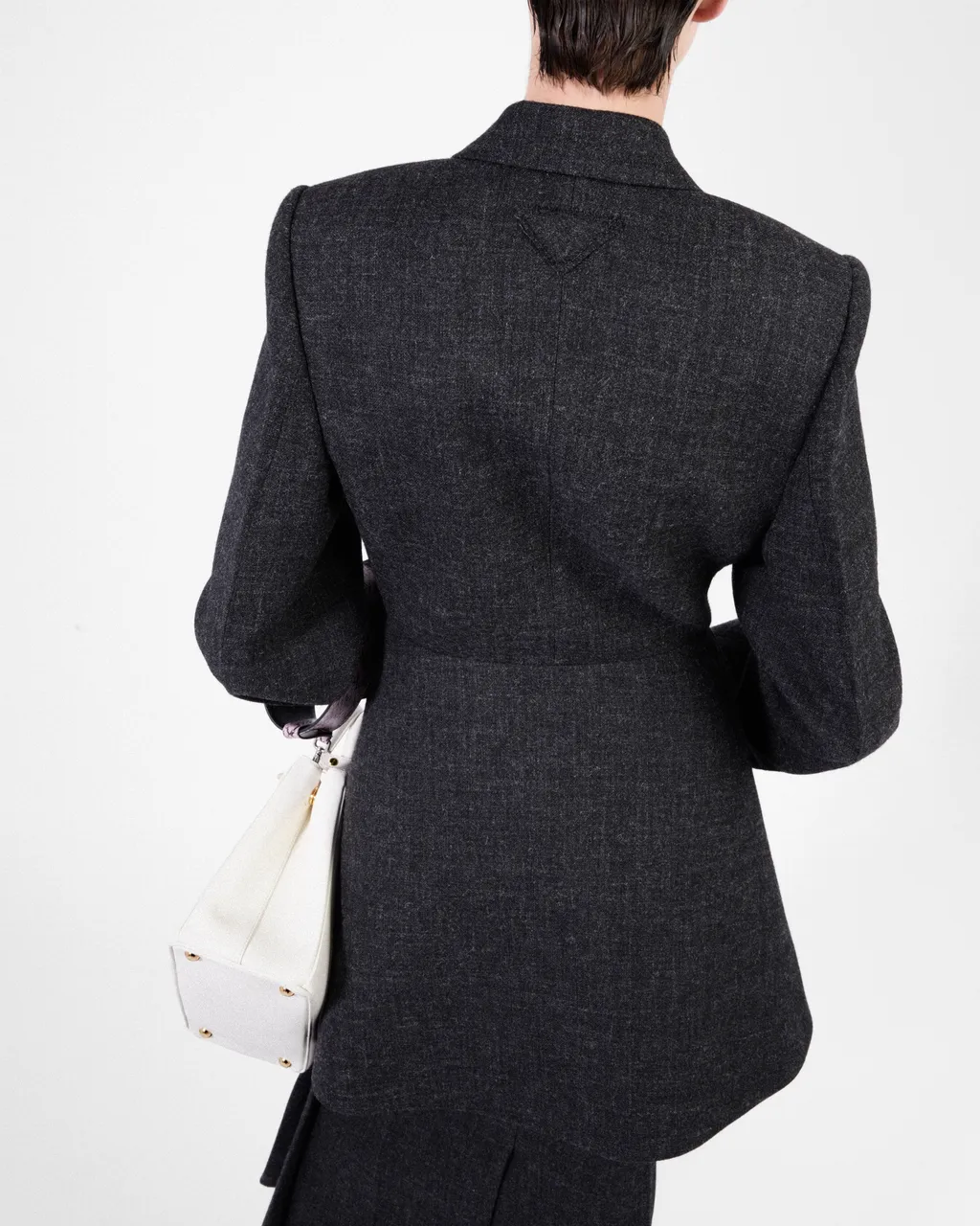 Double-Breasted Vintage-Look Rush Stitch Jacket