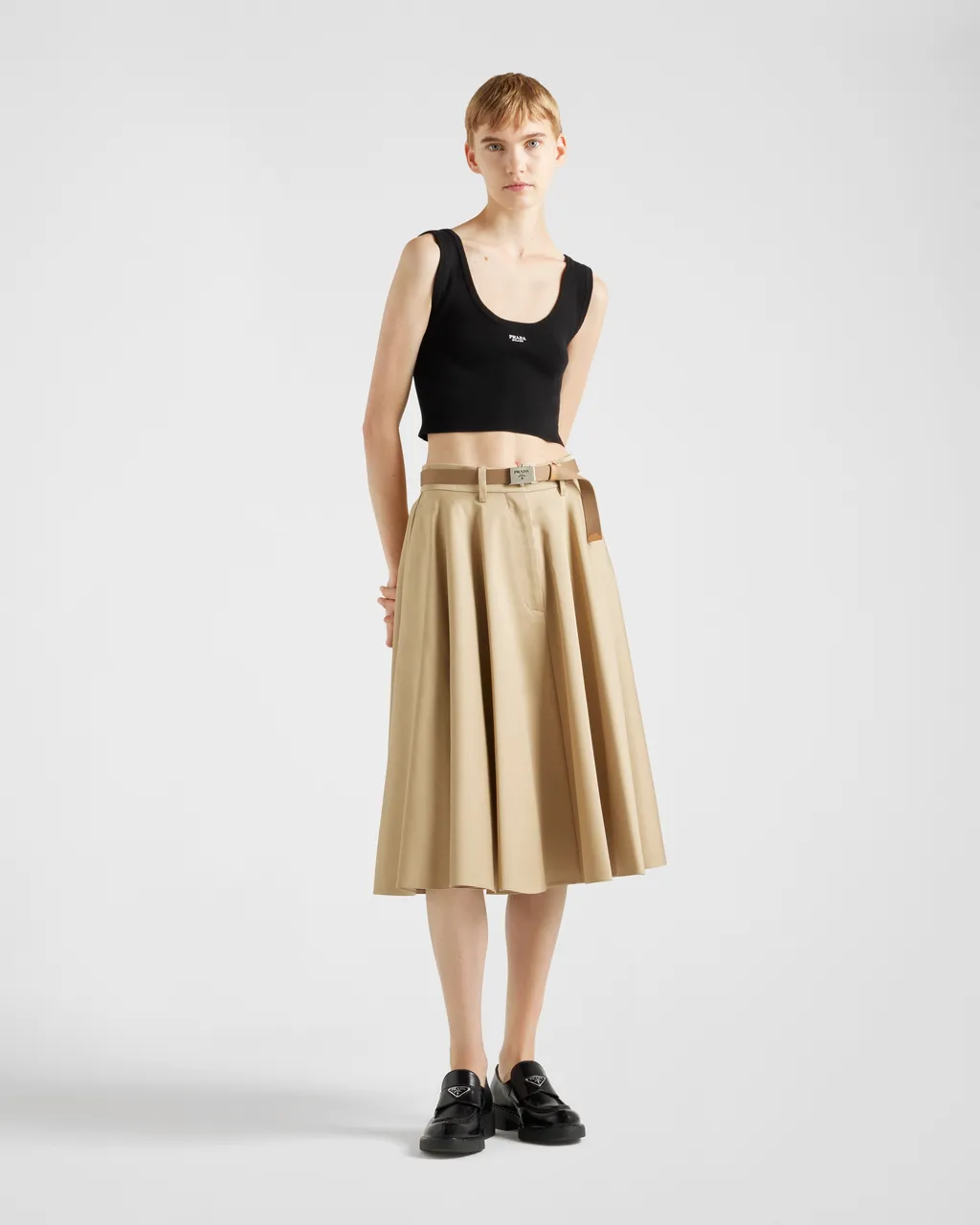 Chino Midi-Skirt