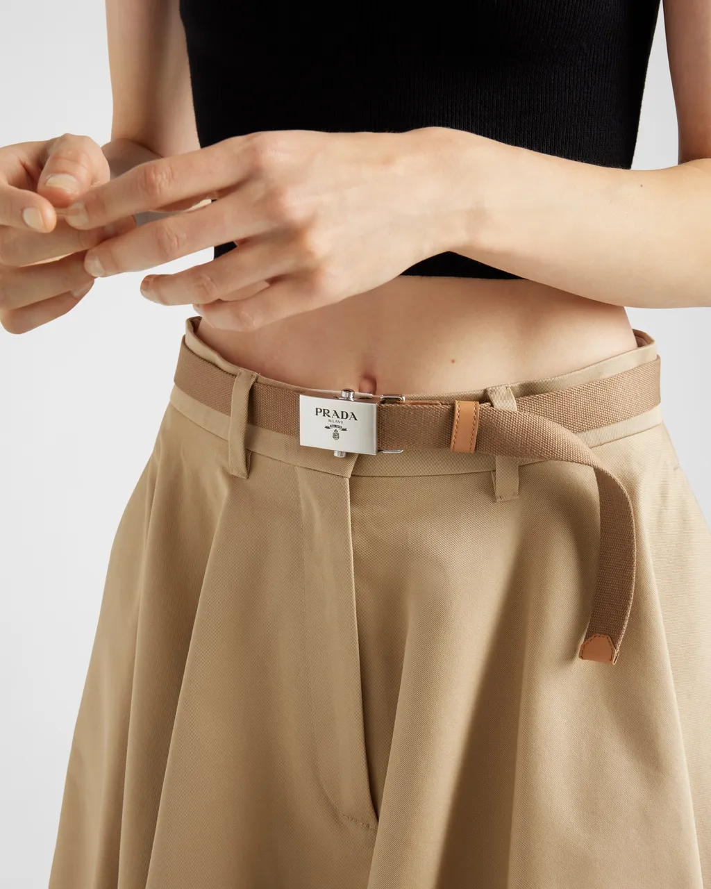 Chino Midi-Skirt
