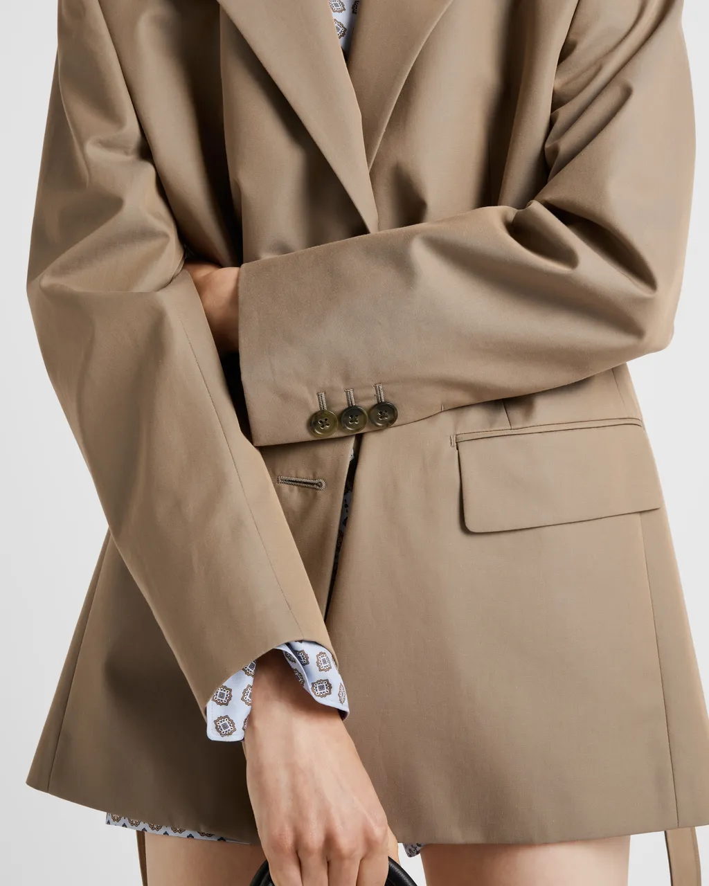 Single-Breasted Twill Jacket