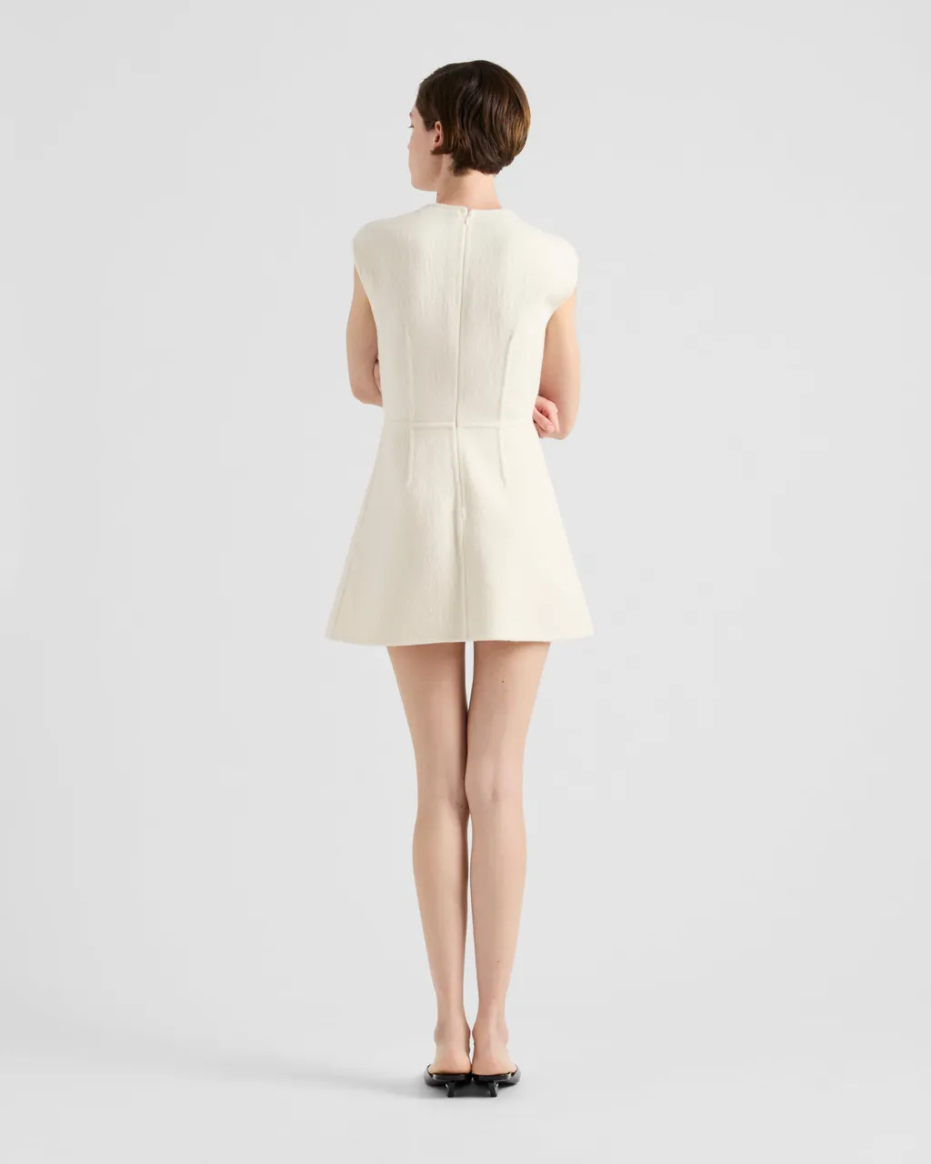 Washed Twill Minidress With Safety Pin