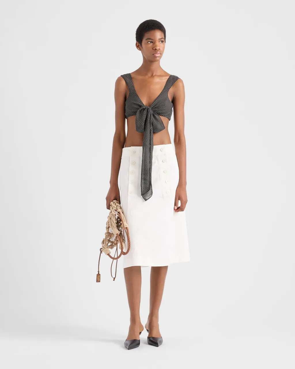 Cotton Gabardine Skirt