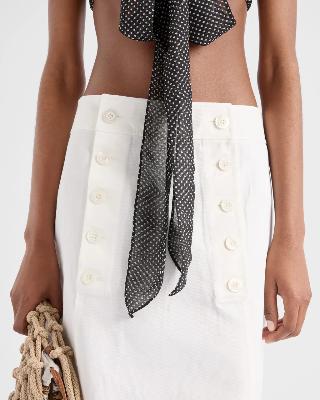Cotton Gabardine Skirt