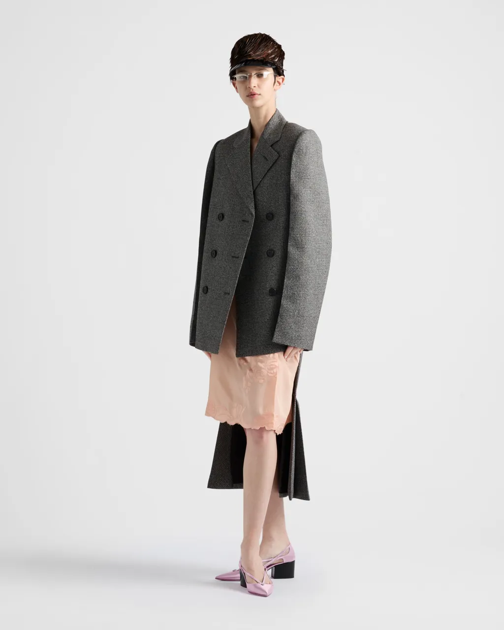 Embroidered Habutai Silk Skirt
