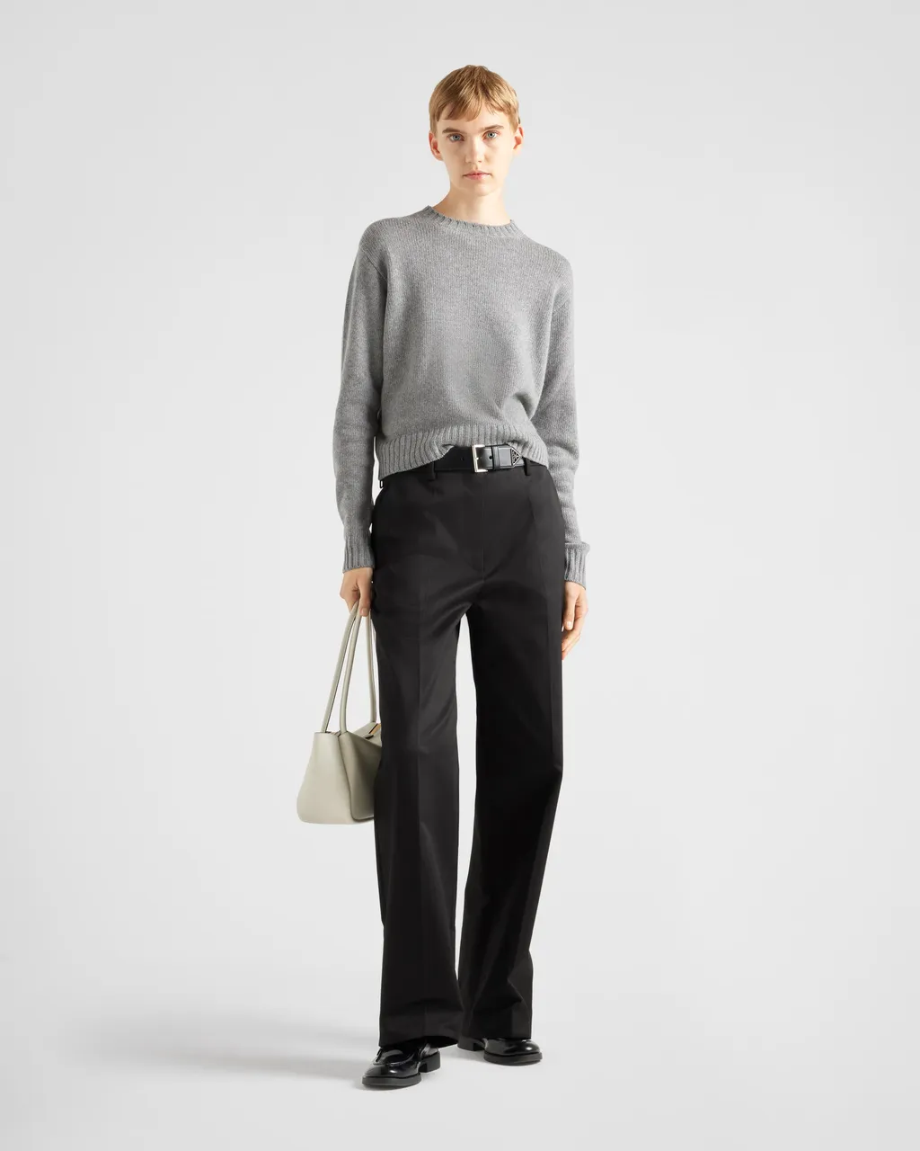 Ribbed Knit Re-Cashmere Sweater