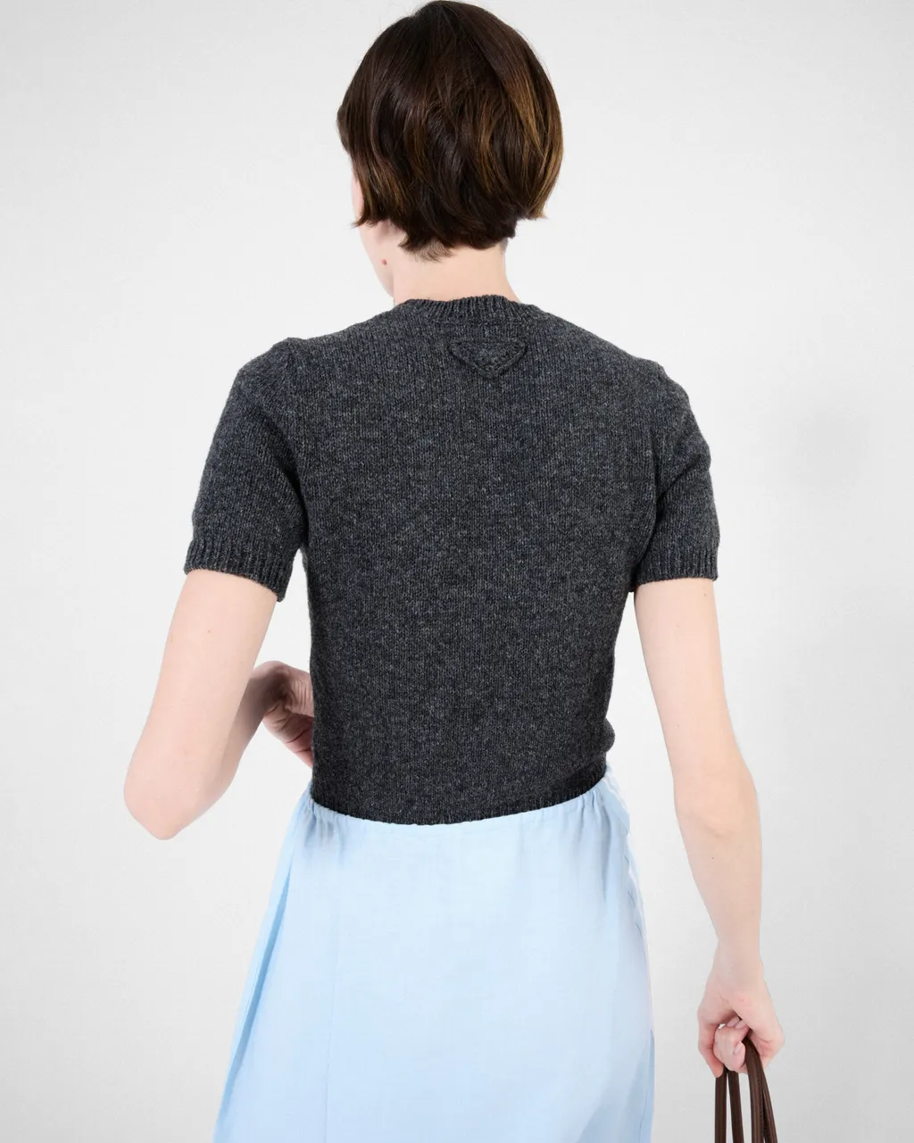 Short-Sleeved Cashmere Sweater