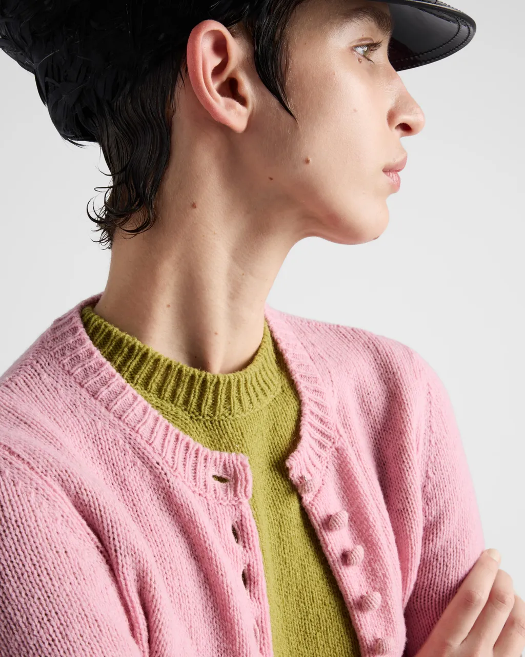 Short-Sleeved Cashmere Sweater