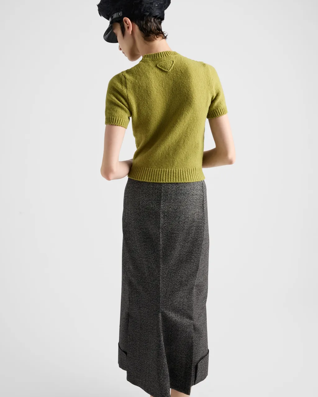 Short-Sleeved Cashmere Sweater