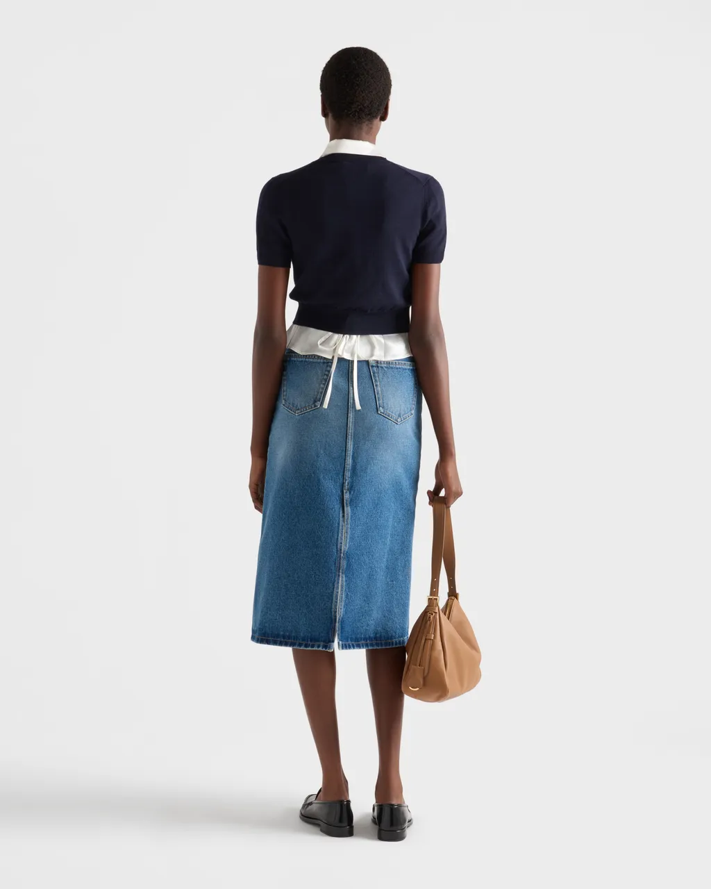 Flared Denim Skirt