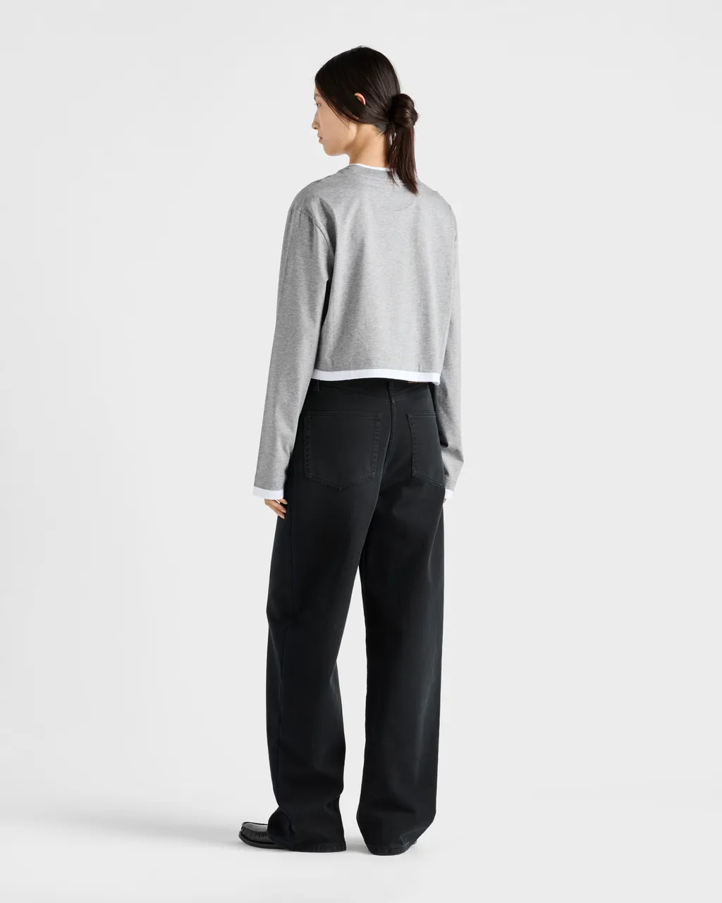 Long-Sleeved Cotton Jersey T-Shirt