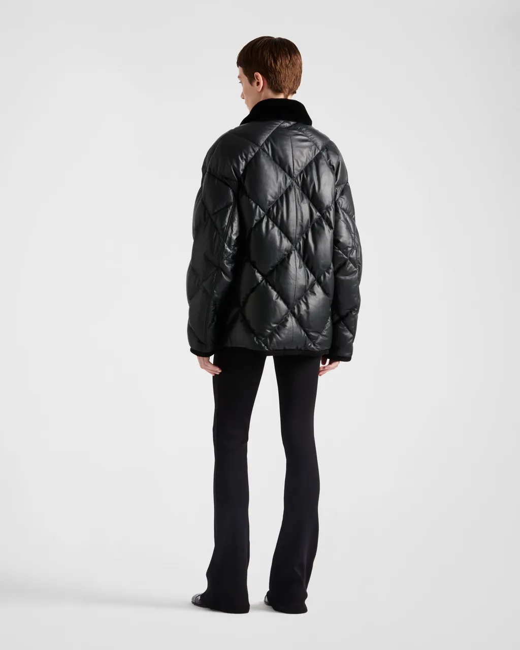 Quilted Nappa Leather Caban