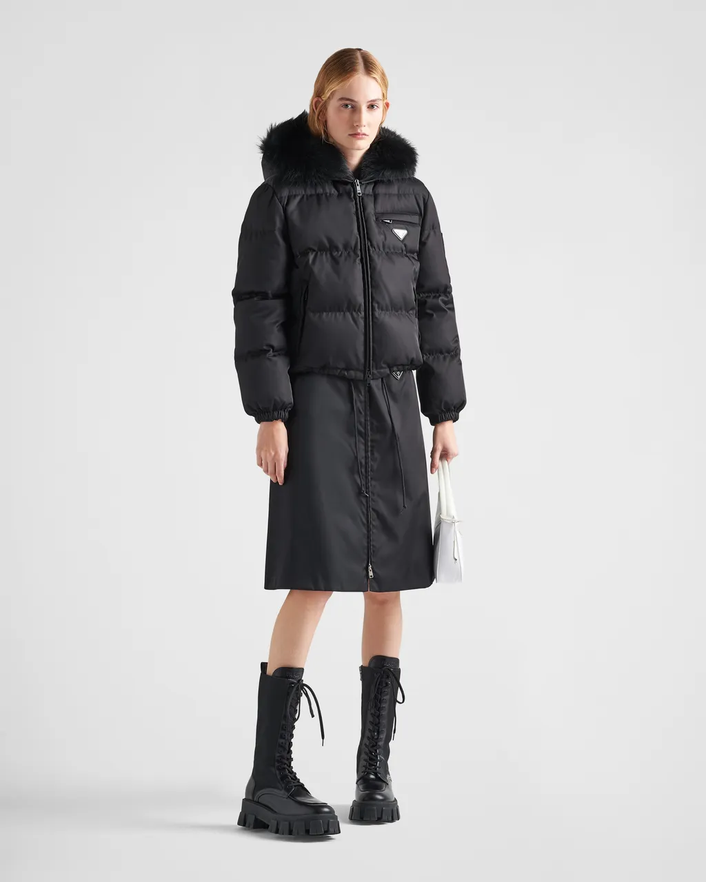 Re-Nylon Gabardine Puffer Jacket