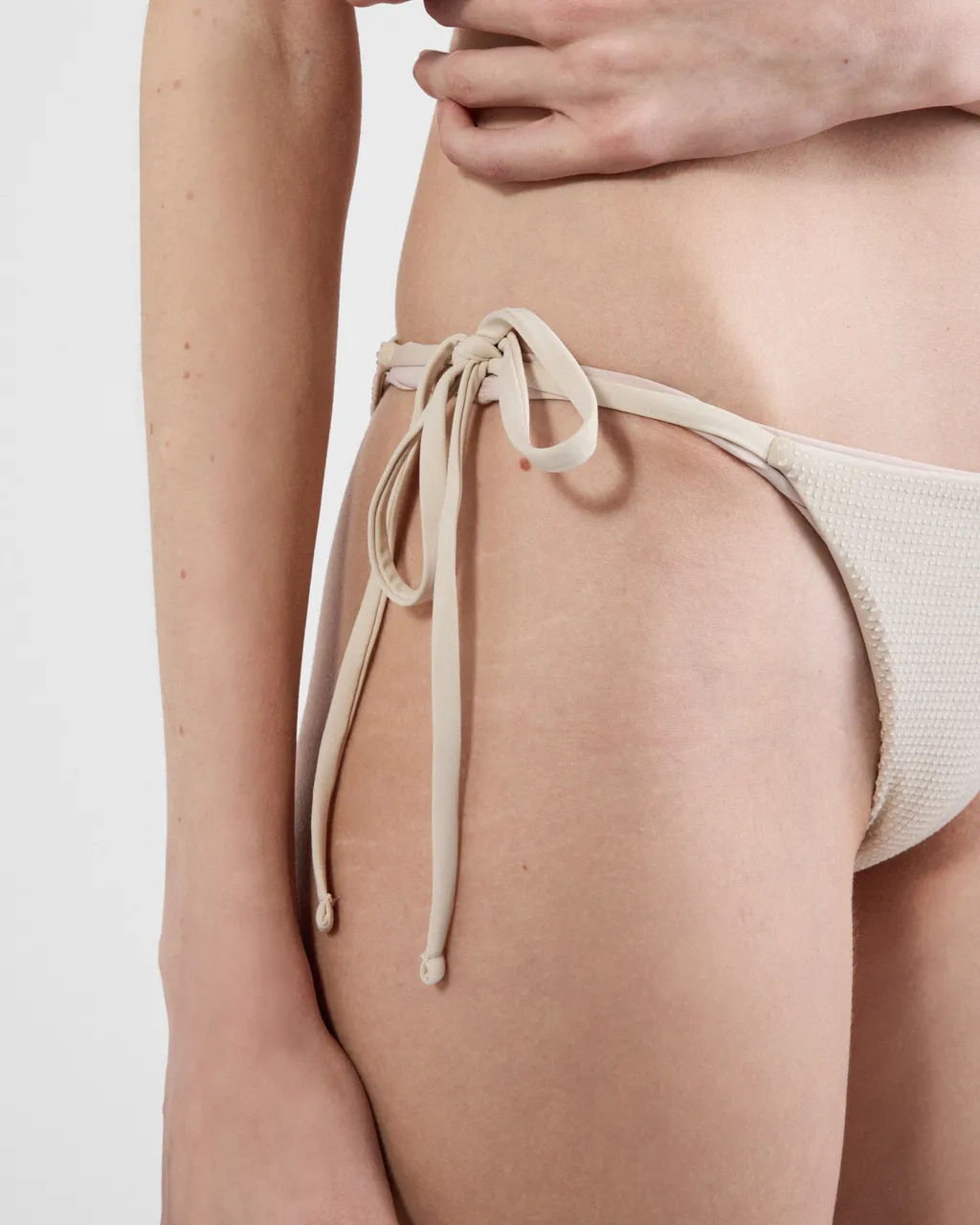 Jersey Bikini Bottom With Rhinestones