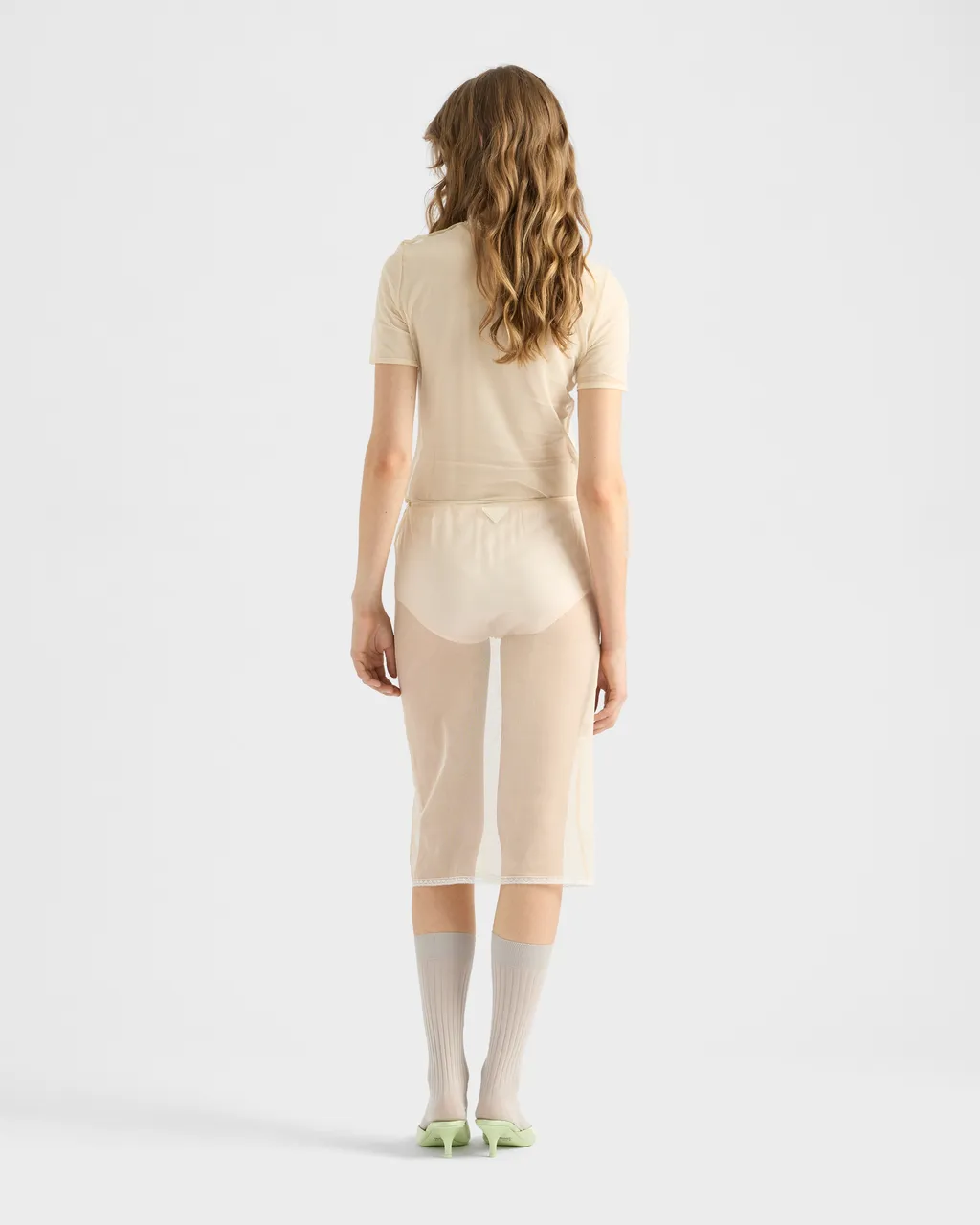 Cotton Tulle T-Shirt
