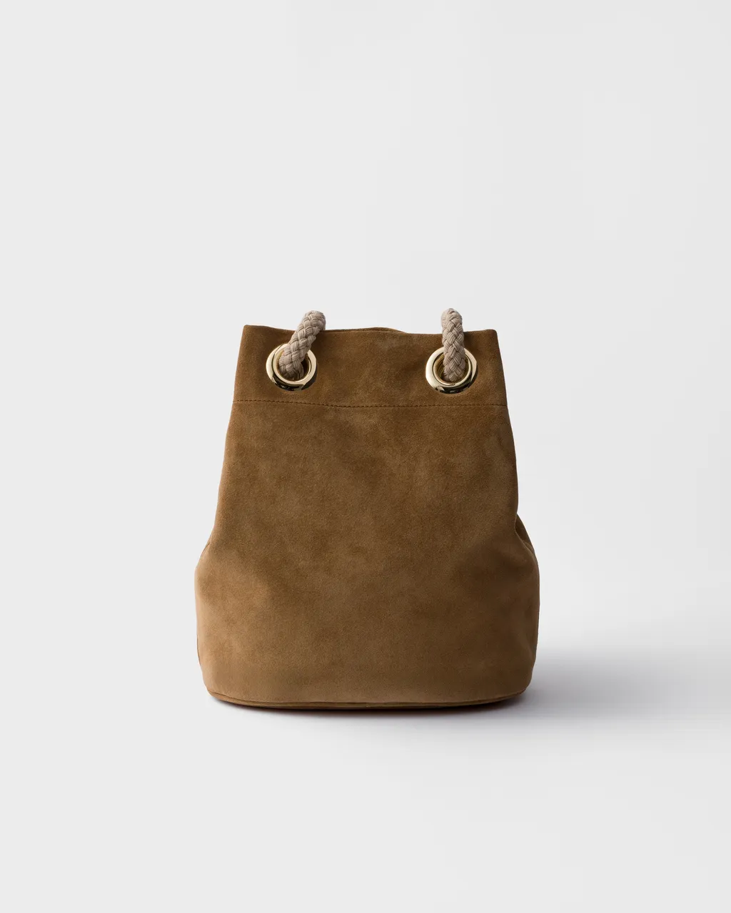 Small Prada Mariner Suede Bucket Bag