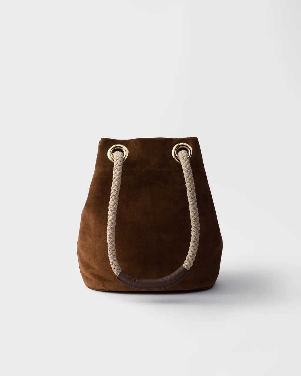 Small Prada Mariner Suede Bucket Bag